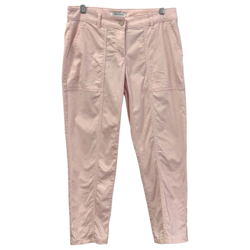 White House Black Market Women’s Pink Mid Rise Cropped Pants Sz 31
